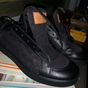 Louis Vuitton Black canvas shoes
